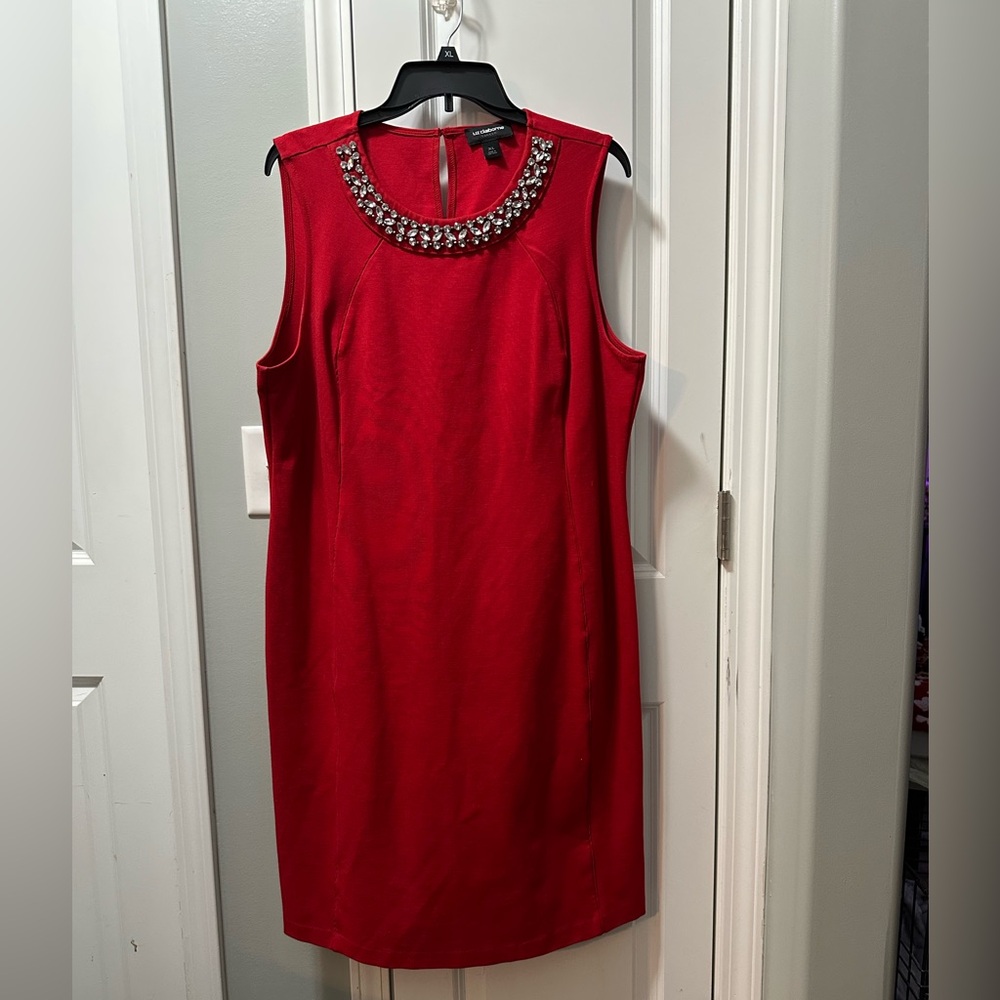 Elegant Red Sleeveless Dress
